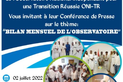 Situation nationale : L’ONI-TR  espère que la CEDEAO sera dans de bonnes dispositions d’esprit et aura à cœur de continuer à être réceptive et soucieuse d’aider réellement le Burkina à sortir de l’impasse dans lequel il est