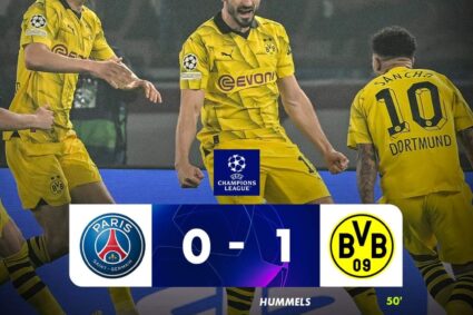 LDC 🏆 : Dortmund domine le Paris Saint-Germain (0-1) et se qualifie pour la finale de la Ligue des Champions