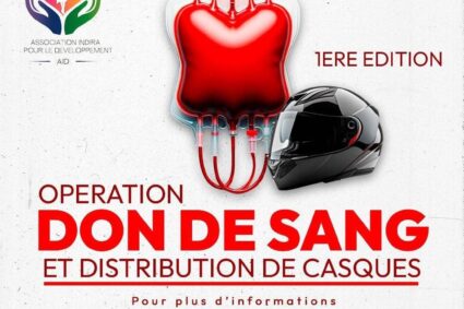 1ere édition de la campagne de don de sang et de distribution de casques : Un geste pour sauver des vies et prévenir les accidents